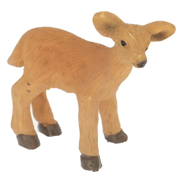 Noutăți Librăria Compas - Pui de caprioara din rasina 3.1x2.3x3.3 cm maro