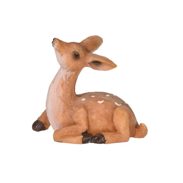 Noutăți Librăria Compas - Pui de caprioara din rasina 5.1x2.6x4.5 cm maro