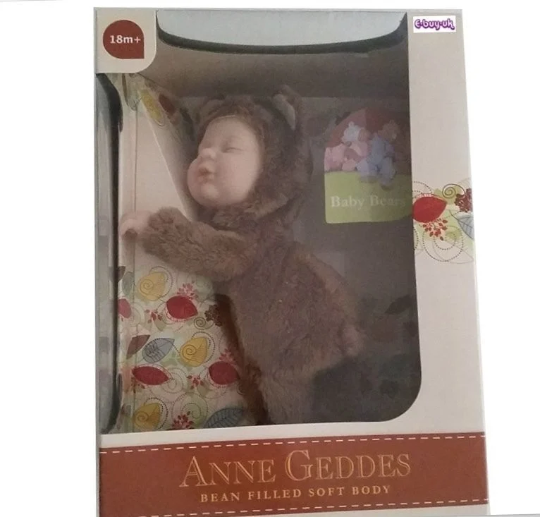 Păpusi - Jucarie de plus Anne Geddes model ursulet maro 23 cm