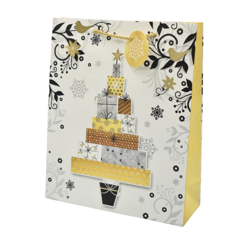 Noutăți Librăria Compas - Punga cadou Craciun 32x26x10 cm