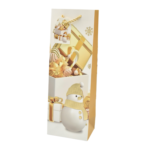 Punga cadou sticla Craciun 35x12x9 cm [3]