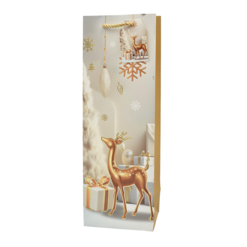 Punga cadou sticla Craciun 35x12x9 cm [2]