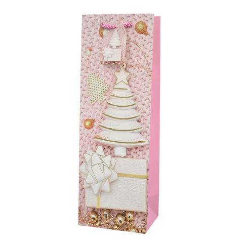 Punga cadou sticla Craciun 36x12x9 cm [3]