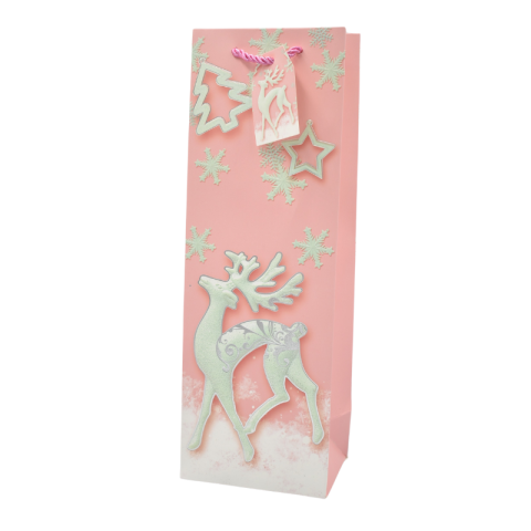 Punga cadou sticla Craciun 36x12x9 cm [2]