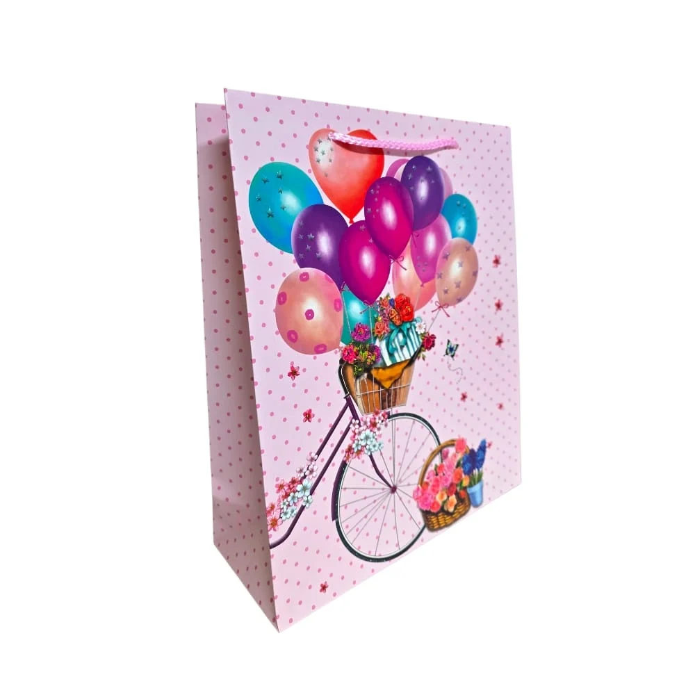 Pungi cadou Karmiseé 32x26x10cm model bicicleta [2]