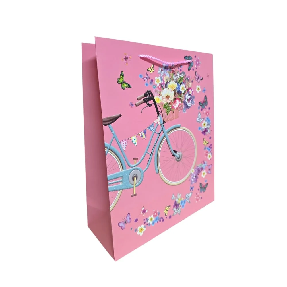 Pungi cadou Karmiseé 32x26x10cm model bicicleta [4]