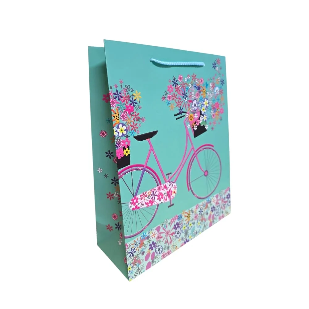 Pungi cadou Karmiseé 32x26x10cm model bicicleta [3]