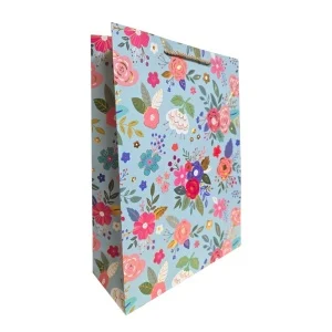 Punga cadou cu model floral carton gros 32 x 26 x 12 cm modele diferite [4]