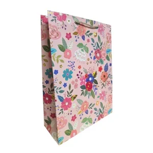 Punga cadou cu model floral carton gros 32 x 26 x 12 cm modele diferite [3]