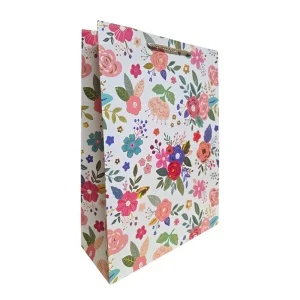 Punga cadou cu model floral carton gros 32 x 26 x 12 cm modele diferite [5]