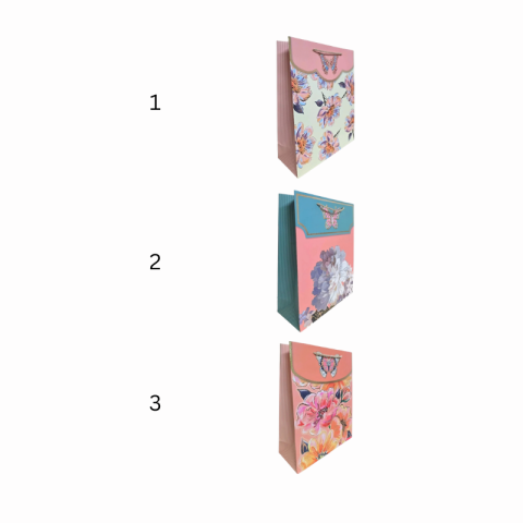 Pungi cadou Karmiseé 42x31x12cm flori si accent 3D [1]