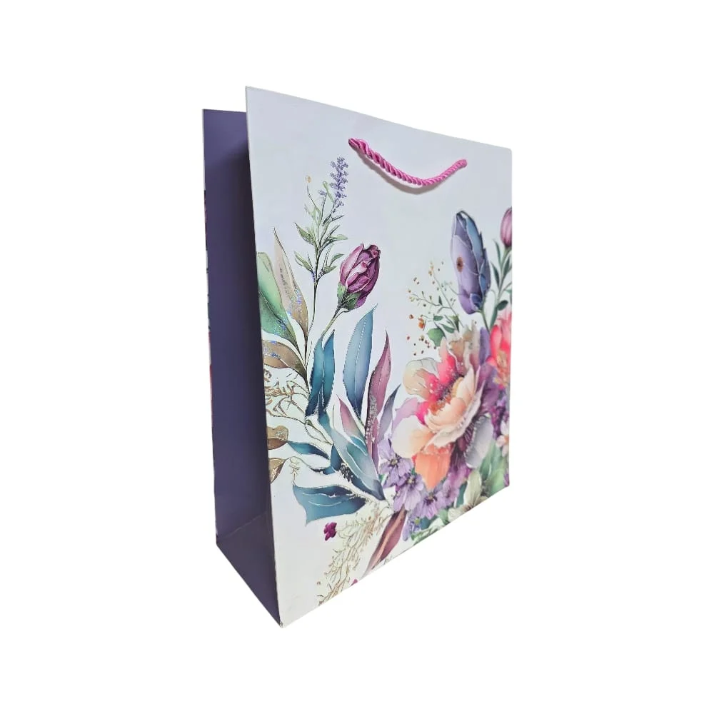 Pungi cadou Karmiseé L 42x31x12cm modele florale [3]