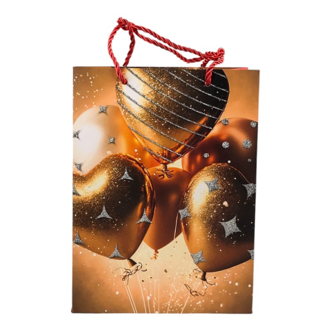 Punga cadou 26x32 cm Baloane si inimi [1]