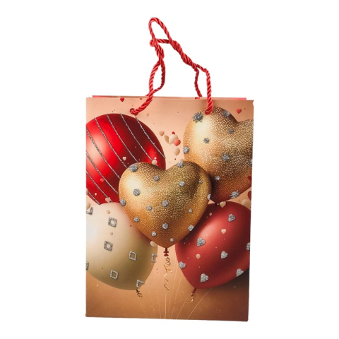 Punga cadou 26x32 cm Baloane si inimi [7]