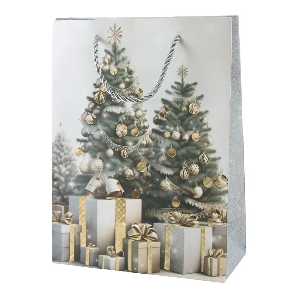Punga cadou de Craciun 18 x 8 x 24 cm brad impodobit modele diverse [2]