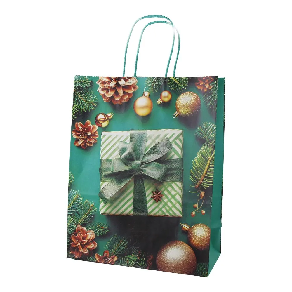 Punga cadou de Craciun din hartie 26 x 12 x 33 cm cu cadouri [3]