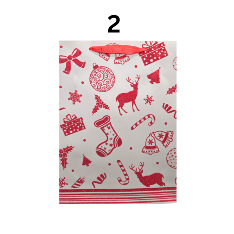 Punga cadou Sarbatori de iarna din carton 40x30 cm modele diferite [2]