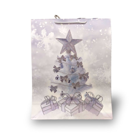 Punga cadou cu motive de Craciun 31x40x12 cm [2]