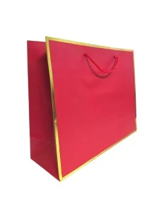 Punga cadou din carton gros cu margine aurie 38 x 32 x 12 cm [6]