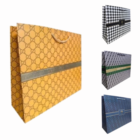 Accesorii pentru impachetat - Punga cadou luxury Karmisee 47 x 36 x 15 cm modele diferite