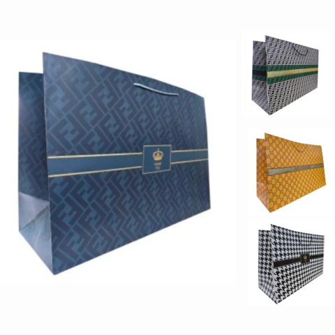 Accesorii pentru impachetat - Punga cadou larga cu design modern Karmisee 60 x 40 x 22 cm culori diferite