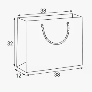 Punga cadou cu funda satinata 38 x 32 x 12 cm modele diferite [6]