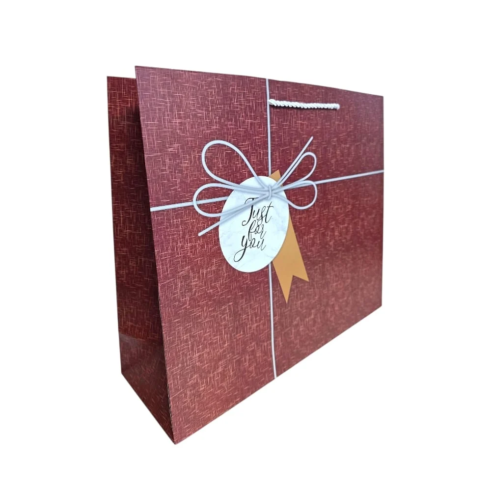 Punga cadou cu eticheta Just for You 38x32x12cm diverse culori [4]