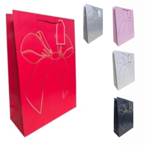 Pungi pentru cadouri - Punga cadou funda aurie 40 x 30 x 12 cm culori diferite