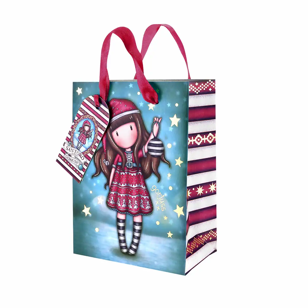 Pungi pentru cadouri - Punga cadou Santoro Gorjuss Tis The Season 12 x 16 cm