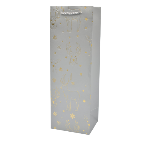 Punga cadou sticla Craciun 12x35x9 cm [2]