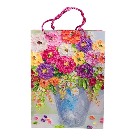 Noutăți Librăria Compas - Punga cadou 18x24 cm Flori