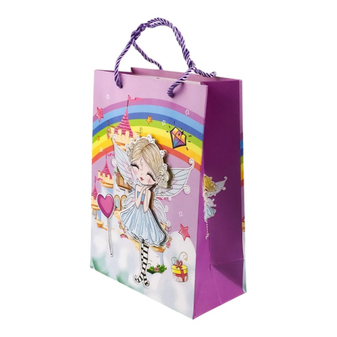 Punga cadou cu printese si castele 3D 32x41 cm [3]