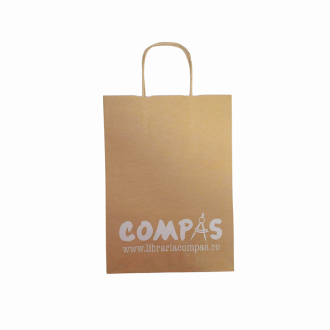 Pungi pentru cadouri - Punga hartie Compas 22x10x31cm