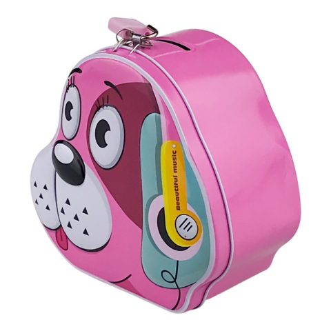 Accesorii personale și beauty - Pusculita metal cap caine 15x15 cm