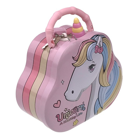 Pusculita cu lacat Unicorn 15x16 cm culori diferite [2]