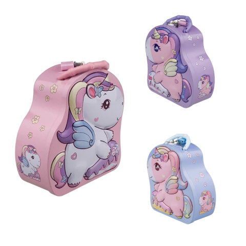 Articole pentru copii - Pusculita metal ponei 16x17 cm