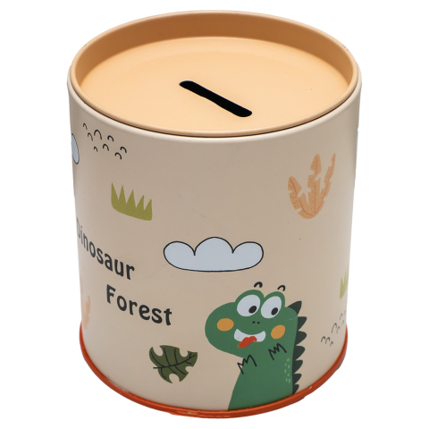 Pusculita din metal rotunda 9x10 cm Dinozaur [1]