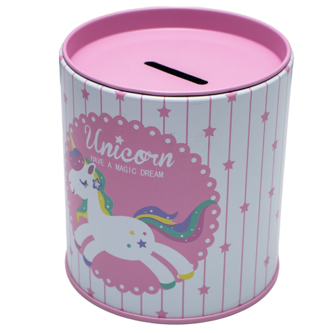 Pusculita din metal rotunda 9x10 cm Unicorn [2]