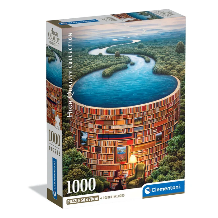 Jucării și jocuri - Puzzle Clementoni 1000 piese Bibliodame
