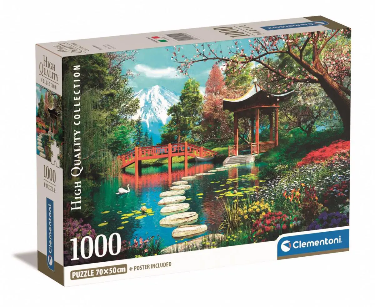 Jucării și jocuri - Puzzle Clementoni 1000 Gradina Fuji