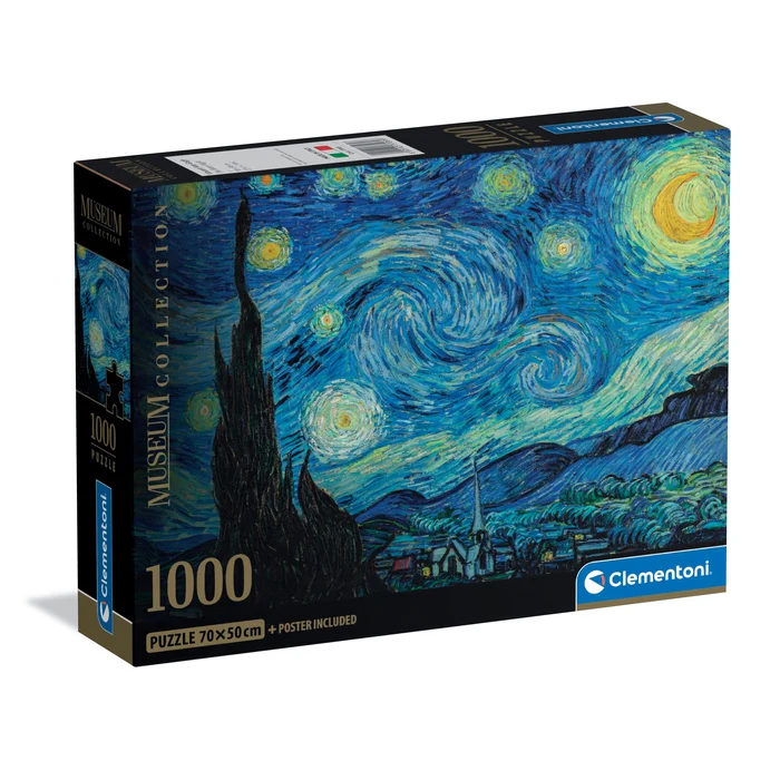 Jucării și jocuri - Puzzle Clementoni 1000 piese Noaptea Instelata