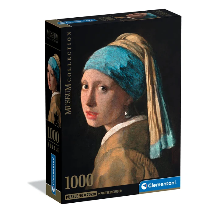 Jucării și jocuri - Puzzle Clementoni 1000 piese Fata cu cercel de perla