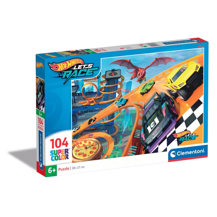 Puzzle Clementoni 104 piese Hot Wheels [0]