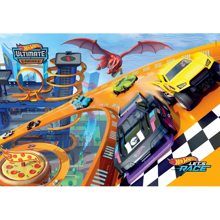 Puzzle Clementoni 104 piese Hot Wheels [1]