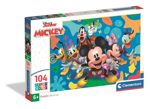 Jucării și jocuri - Puzzle copii Mickey and Friends 104 piese 38 x 27 cm