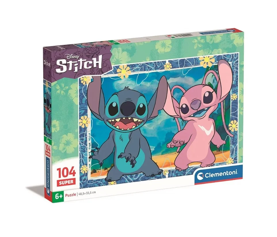 Jucării și jocuri - Puzzle Maxi Clementoni Disney Lilo & Stitch 104 piese