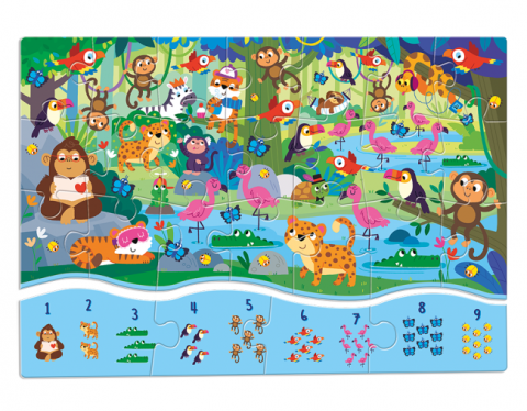 Puzzle 25 piese 123 Jungla Ludattica [1]