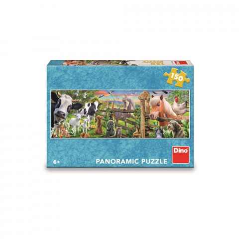 Puzzle panoramic Dino Toys Animale la ferma 150 piese [1]