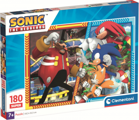 Jucării și jocuri - Puzzle pentru copii 180 piese Sonic Clementoni