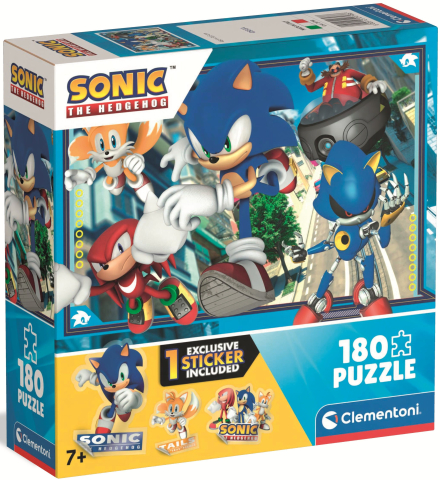 Jucării și jocuri - Puzzle Clementoni 180 piese Sonic
